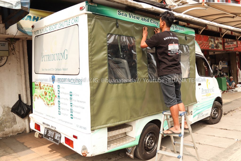 Terpal Curtain Mobil Wisata / Patroli